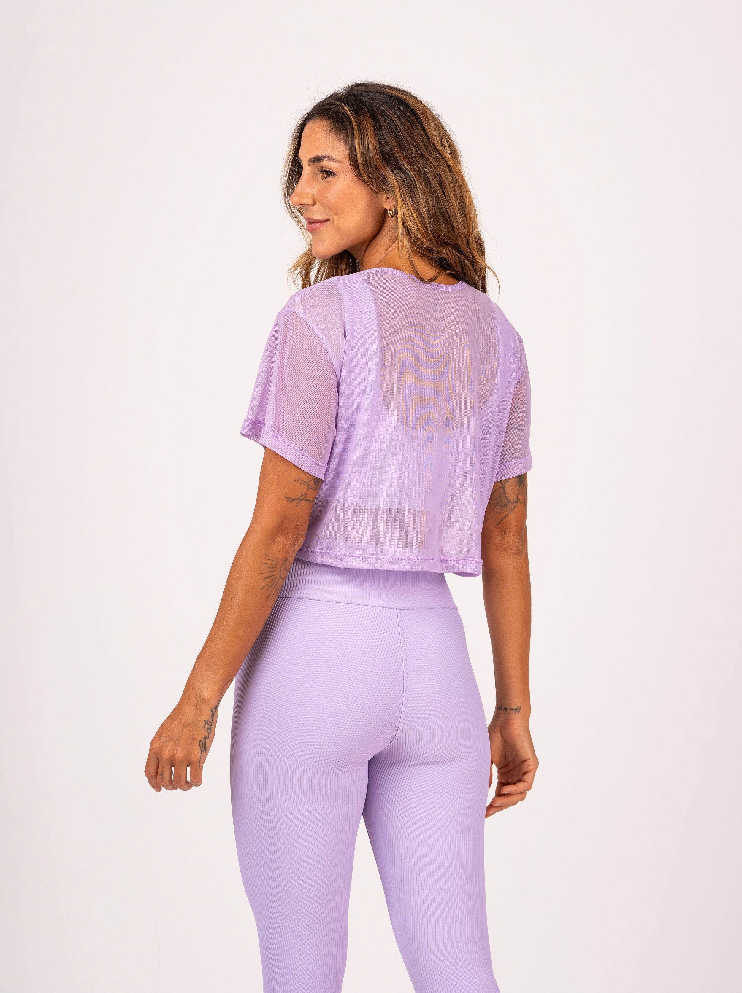 Cropped Tule Lavanda