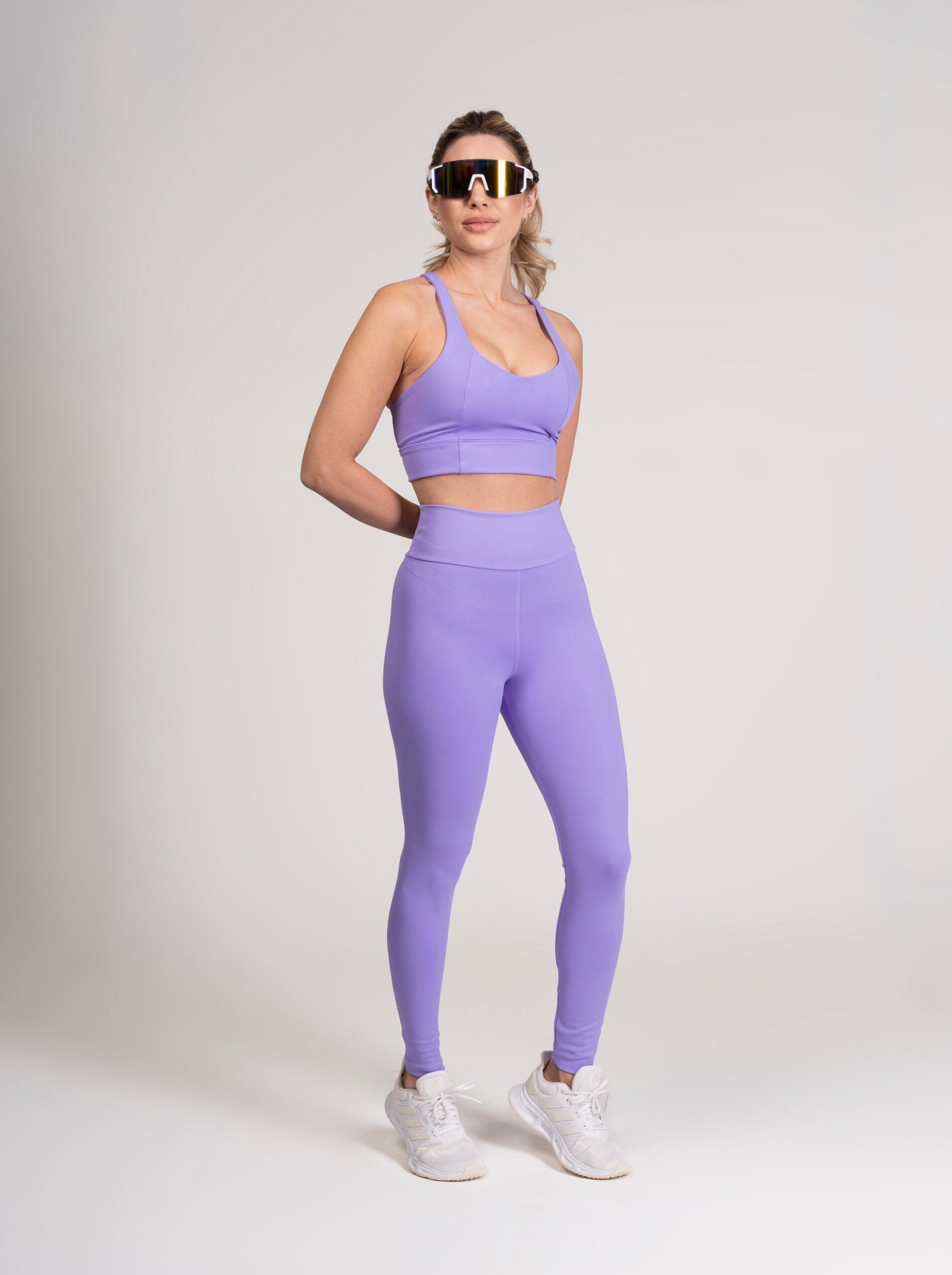 Conjunto Energy Legging e Top Way  Lilás